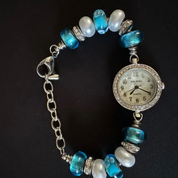 Bella perlina blue beaded watch bella Perlina | Accessories | Bella Perlina Blue Beaded  main image 2